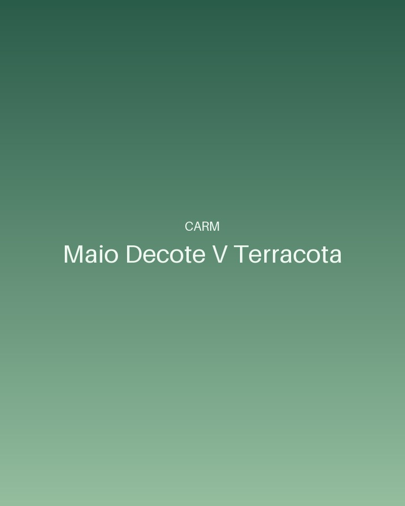 Maiô Decote V Terracota - foto 1 | Carm Moda Praia