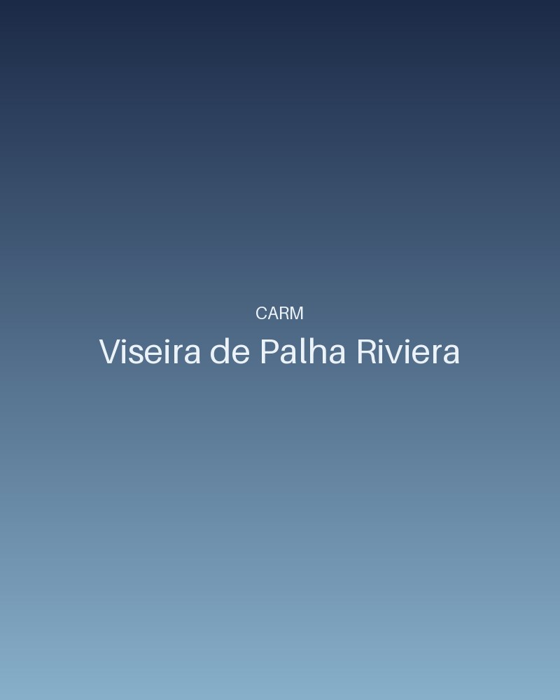 Viseira de Palha Riviera - foto 1 | Carm Moda Praia