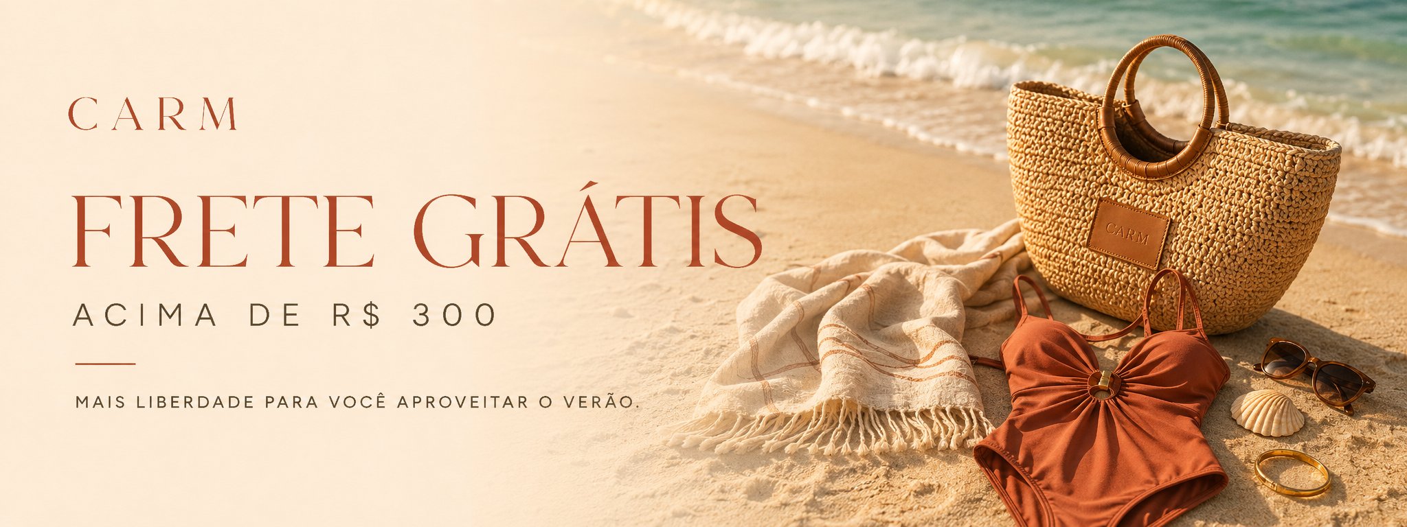 Frete grátis em compras acima de R$300 para todo o Brasil
